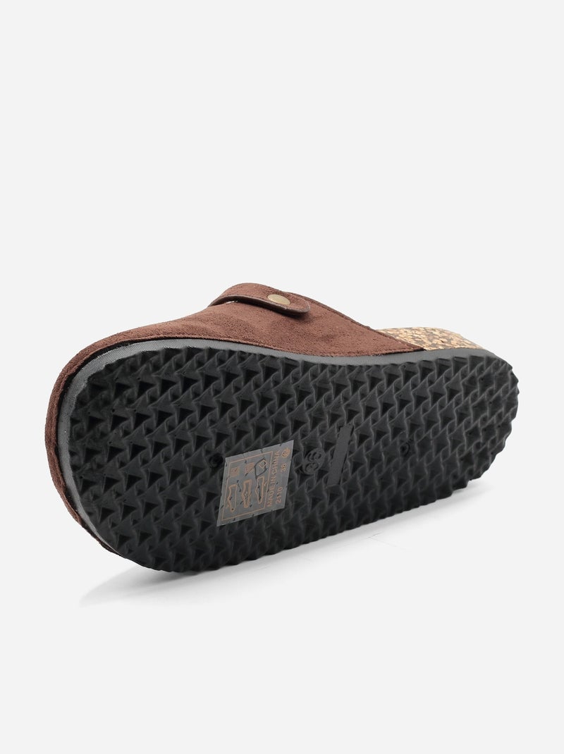 Mules da infilare - C M Marrone - Kiabi