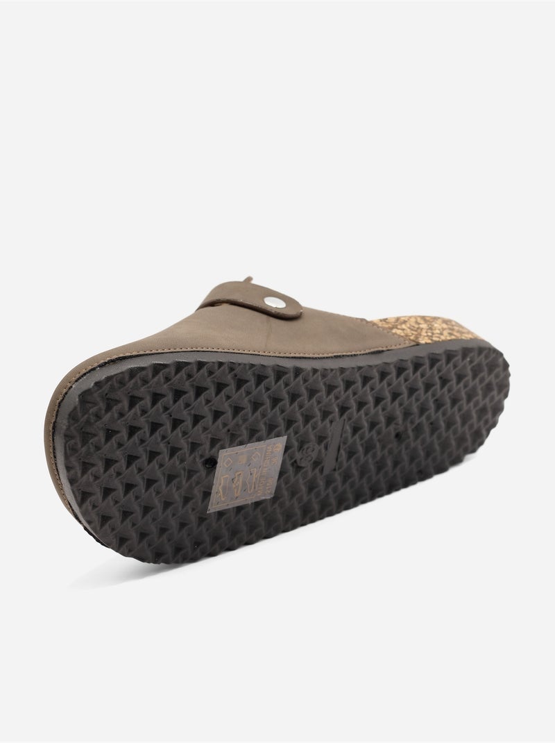 Mules da infilare - C M Marrone - Kiabi