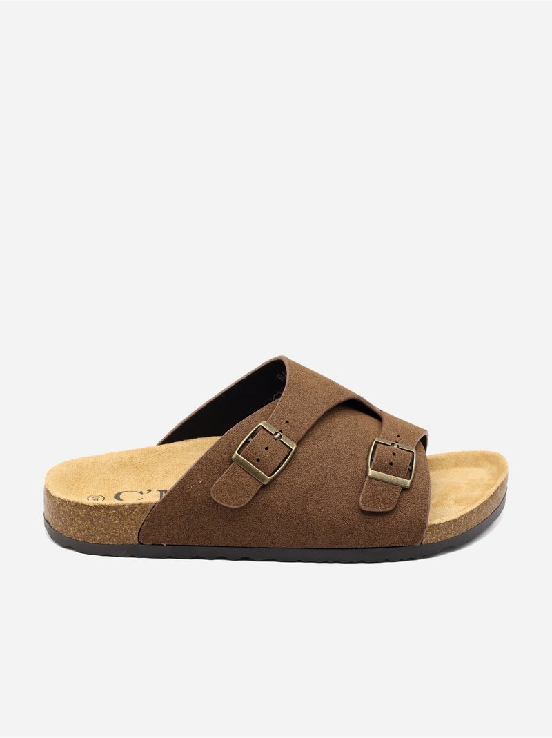 Mules da infilare - C M Marrone - Kiabi