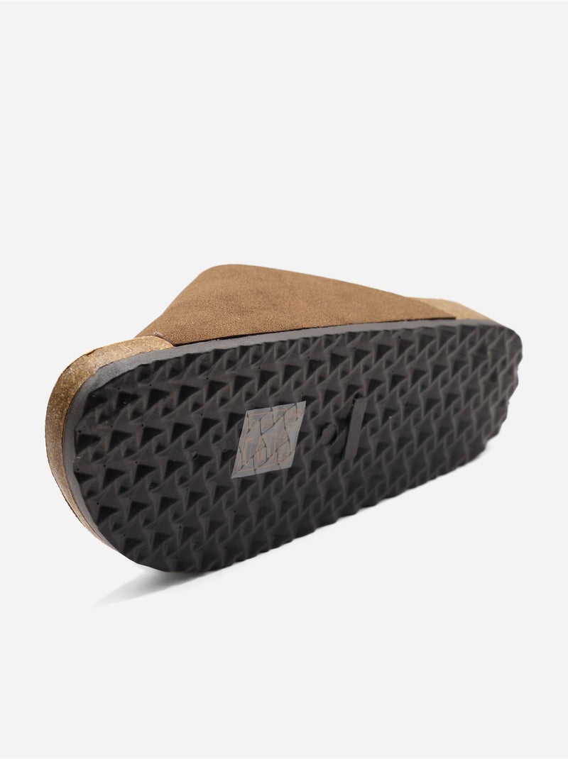 Mules da infilare - C M Marrone - Kiabi