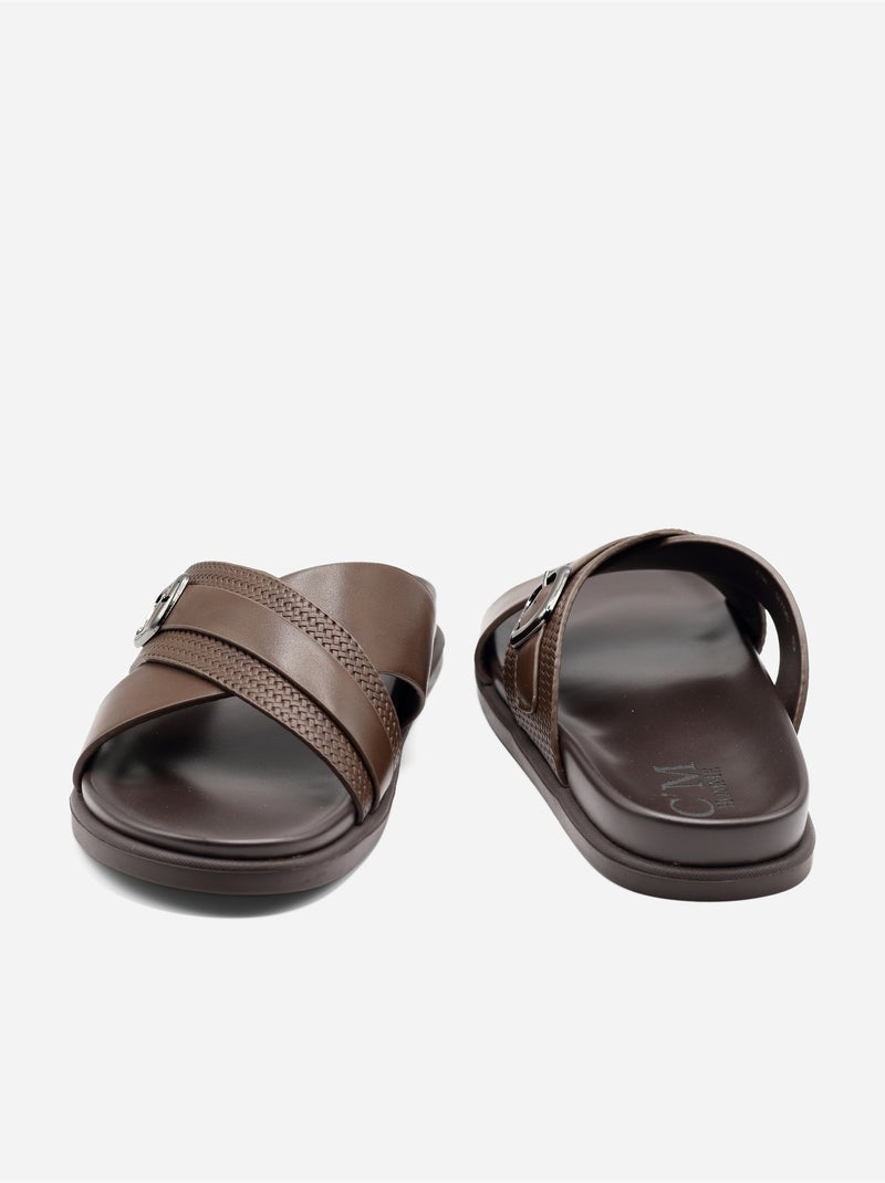 Mules da infilare - C M Marrone scuro - Kiabi