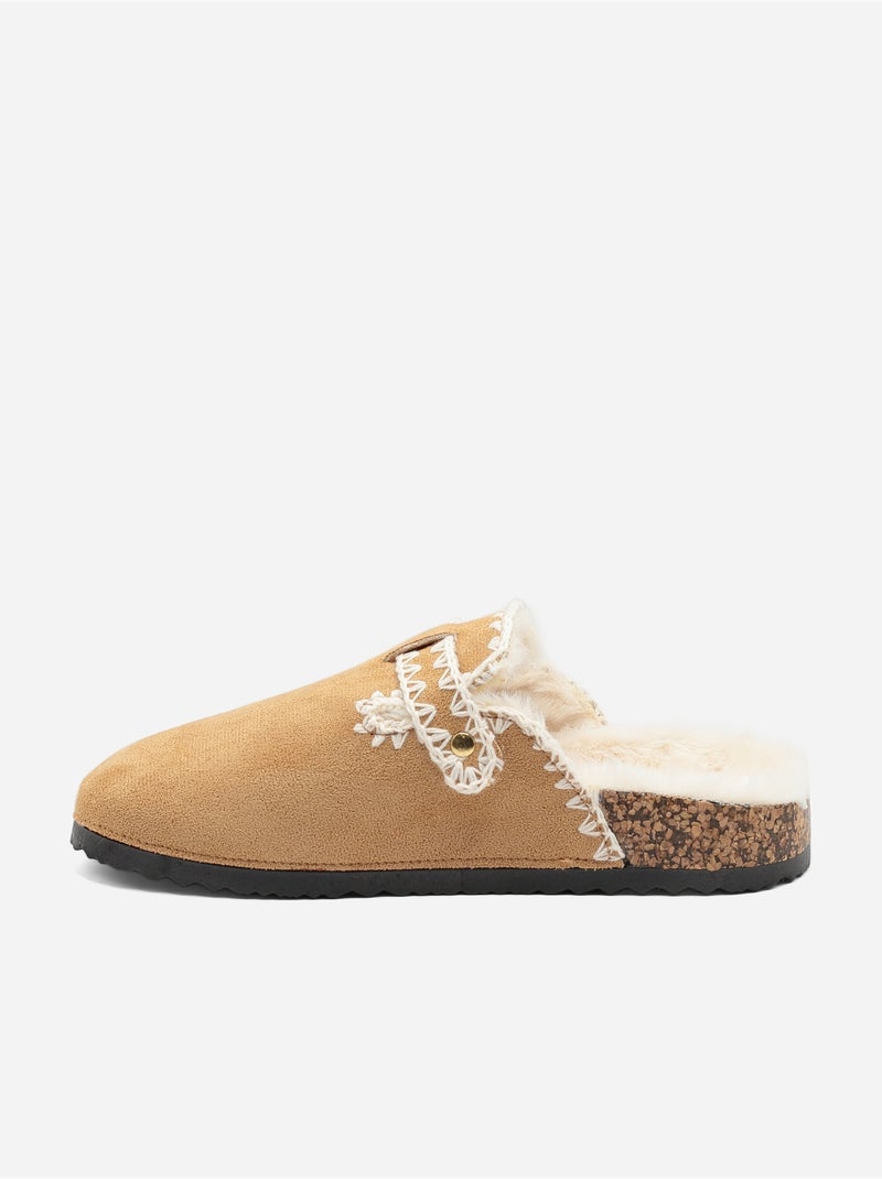 Mules da infilare Cammello - Kiabi