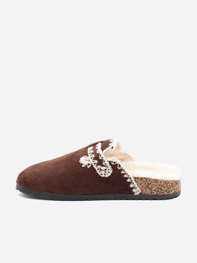 Mules da infilare Marrone - Kiabi