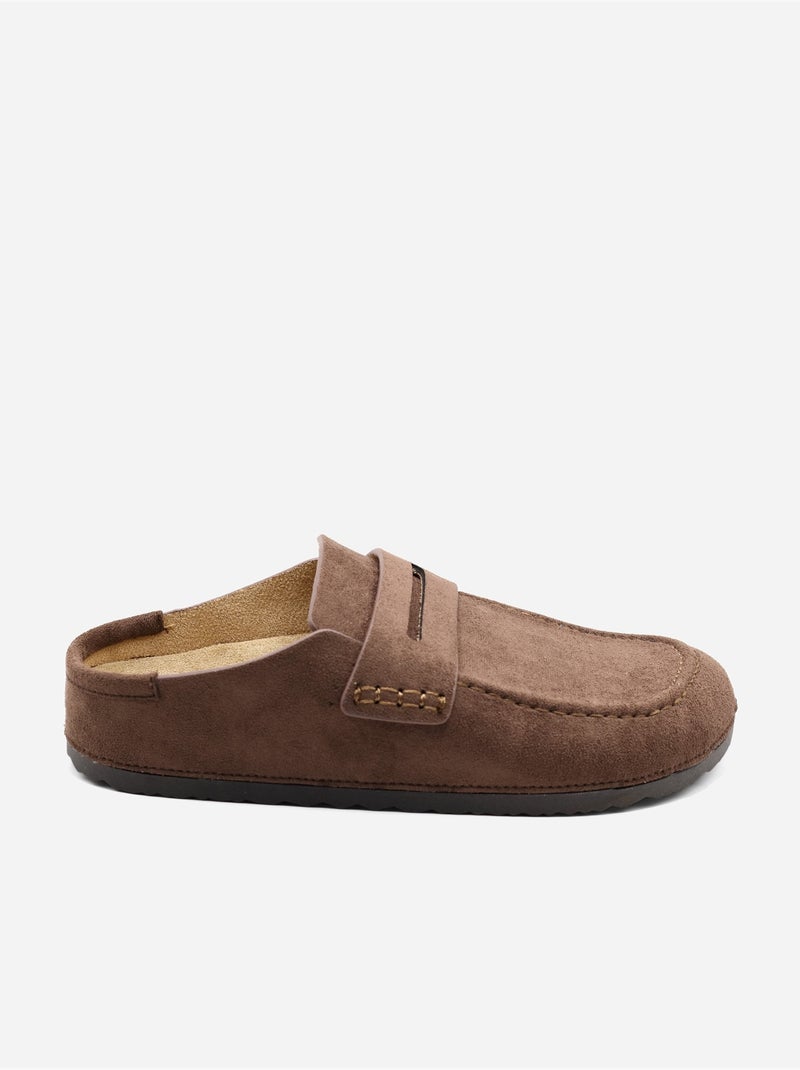 Mules da infilare Marrone - Kiabi