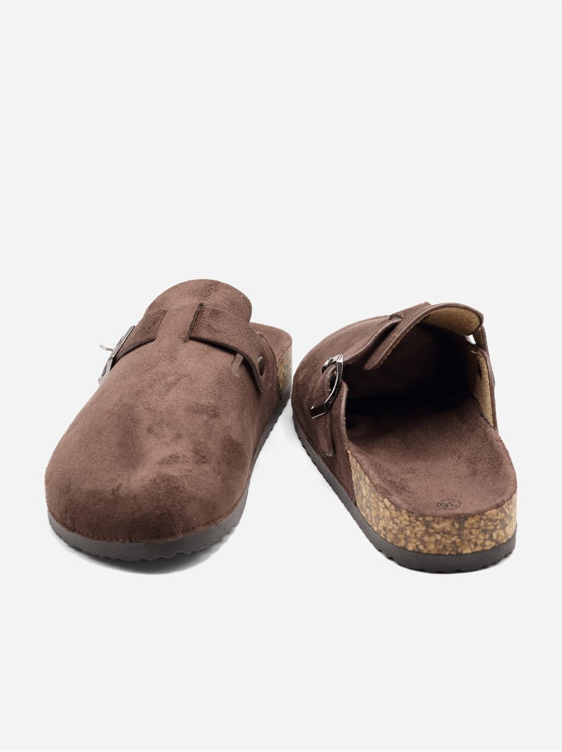 Mules da infilare Marrone - Kiabi