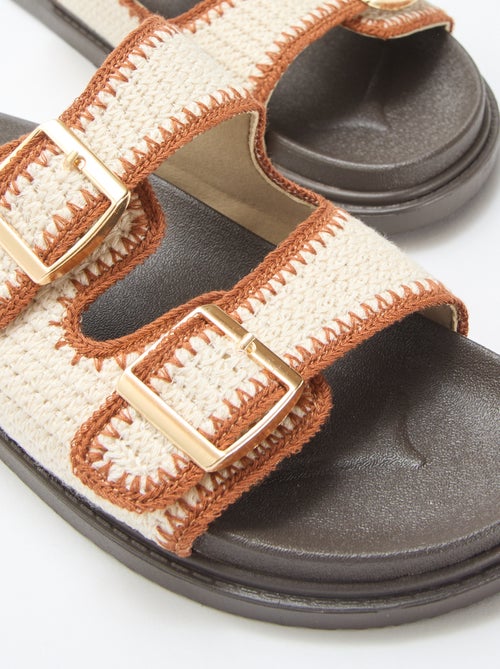 Mules doppie fasce con fibbia - Kiabi