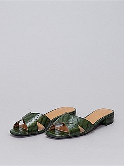 Mules effetto coccodrillo - Kiabi