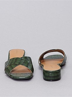 Mules effetto coccodrillo - Kiabi