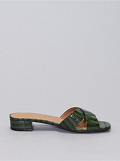 Mules effetto coccodrillo - Kiabi