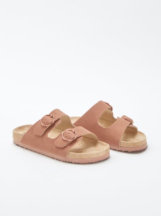 Mules in finto camoscio