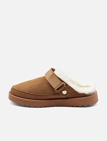 Mules in pelliccia sintetica