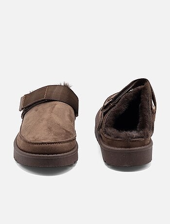 Mules in pelliccia sintetica