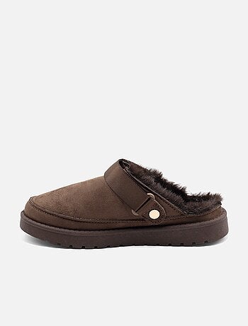 Mules in pelliccia sintetica