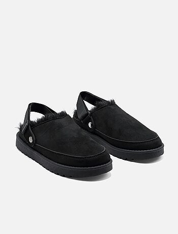 Mules in pelliccia sintetica
