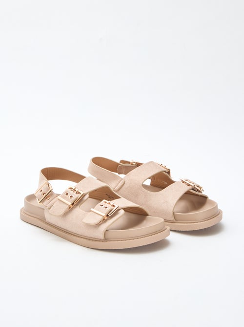 Mules in simil suede con cinturini regolabili sul retro - Kiabi