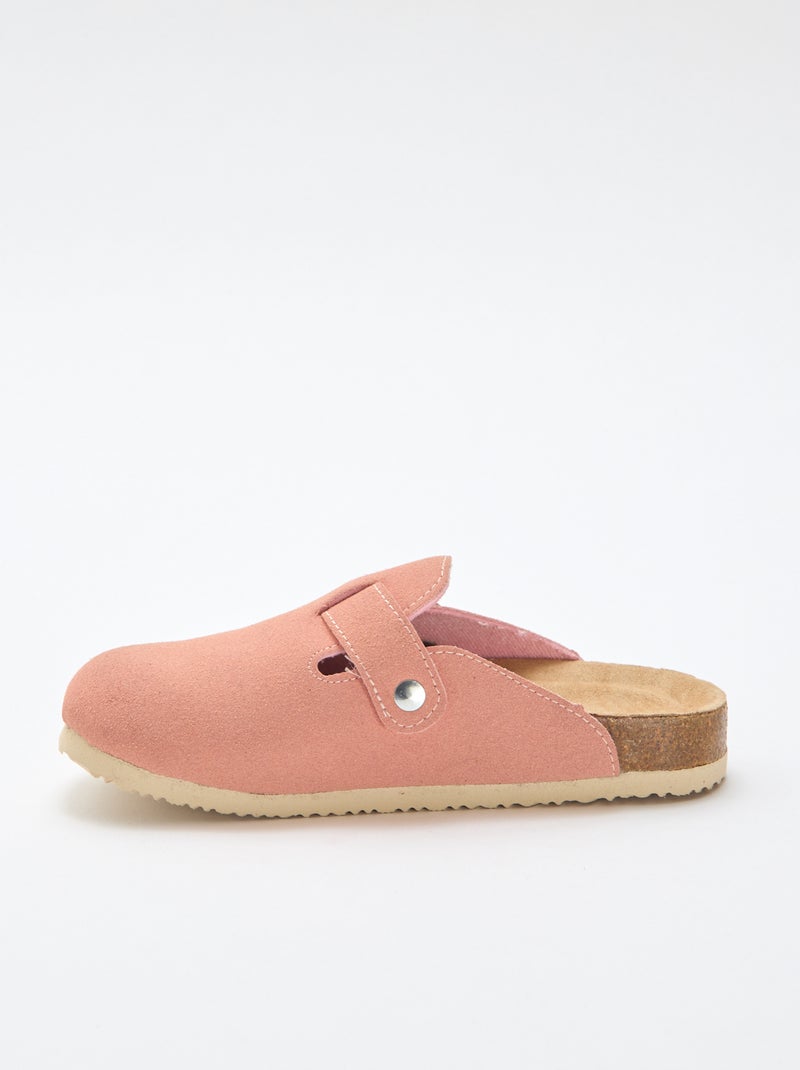 Mules in simil suede con cinturini Rosa - Kiabi