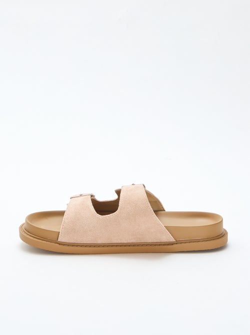 Mules in simil suede con doppia fascia - Kiabi