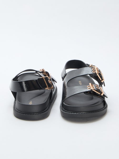 Mules in similpelle con 3 cinturini regolabili - Kiabi