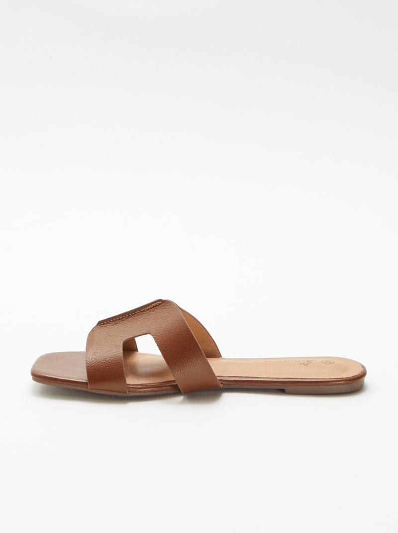 Mules in similpelle Marrone - Kiabi