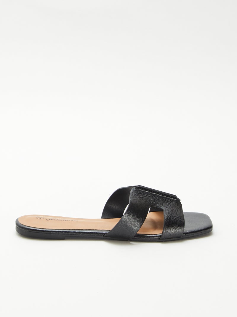 Mules in similpelle Nero - Kiabi