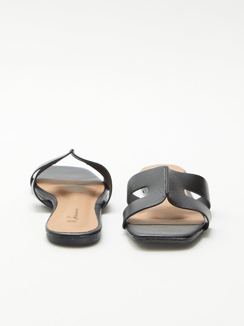Mules in similpelle Nero - Kiabi