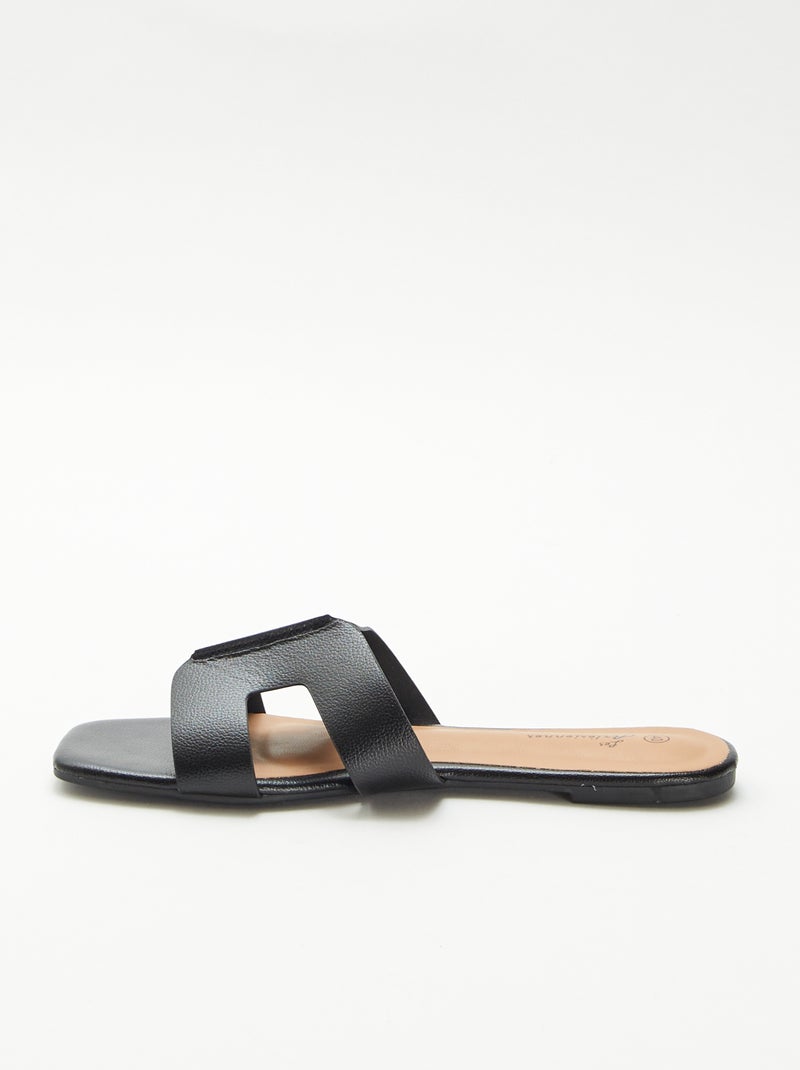 Mules in similpelle Nero - Kiabi
