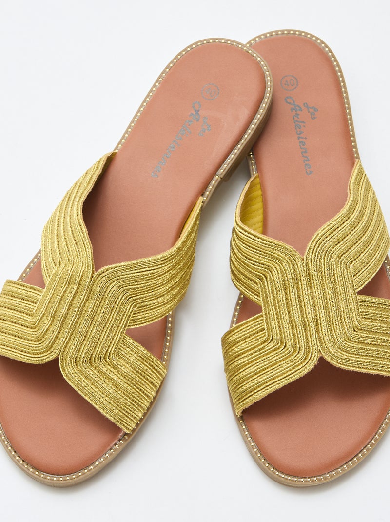 Mules in tessuto Giallo - Kiabi