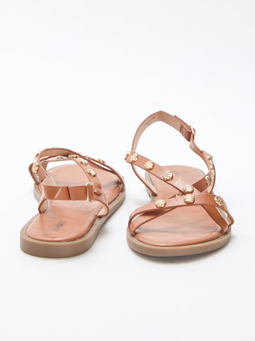 Mules multi-fascette con borchie lucenti - Kiabi