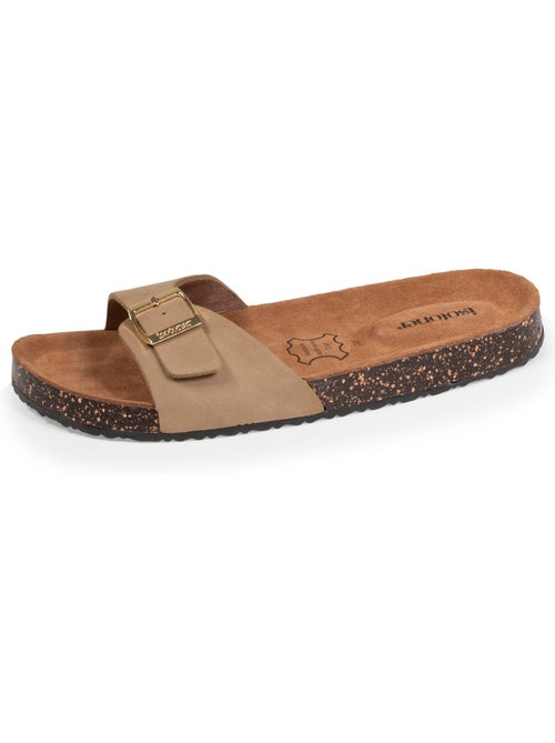 Mules sandali con cinturino extra confortevole, soletta in pelle isotoner - Kiabi Mules sandali con cinturino extra confortevole, soletta in pelle isotoner - Kiabi