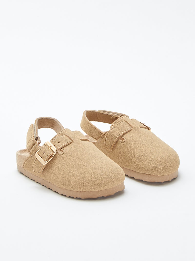 Mules tipo sabot beige - Kiabi