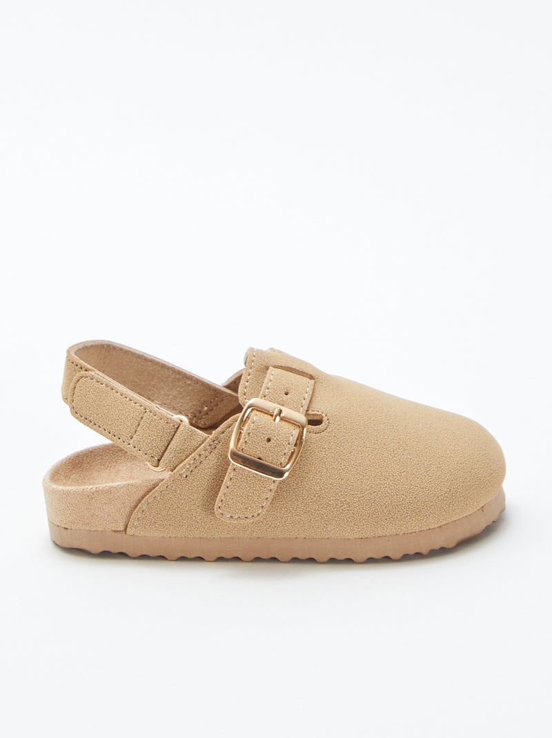Mules tipo sabot beige - Kiabi