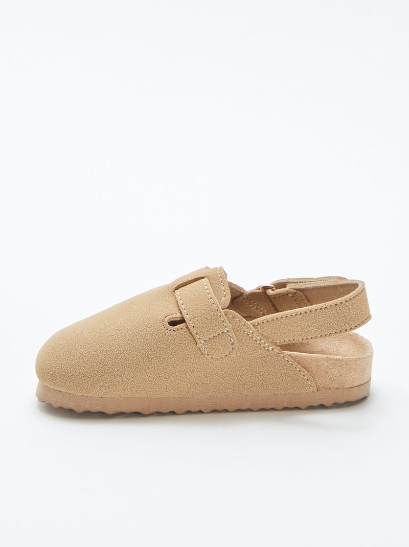 Mules tipo sabot beige - Kiabi