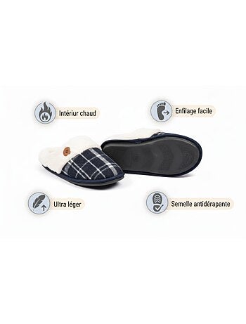 Mules uomo Jacquard scozzese MU9732