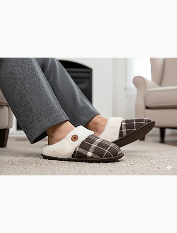 Mules uomo Jacquard scozzese MU9732