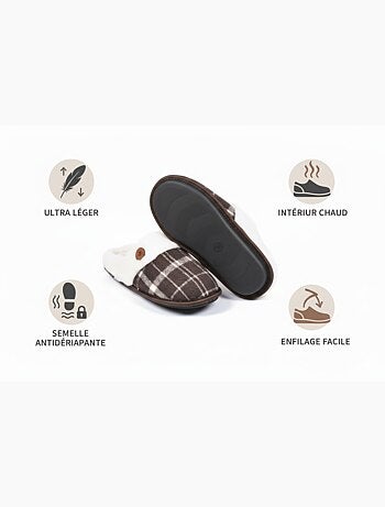 Mules uomo Jacquard scozzese MU9732