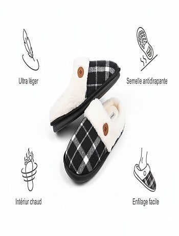 Mules uomo Jacquard scozzese MU9732