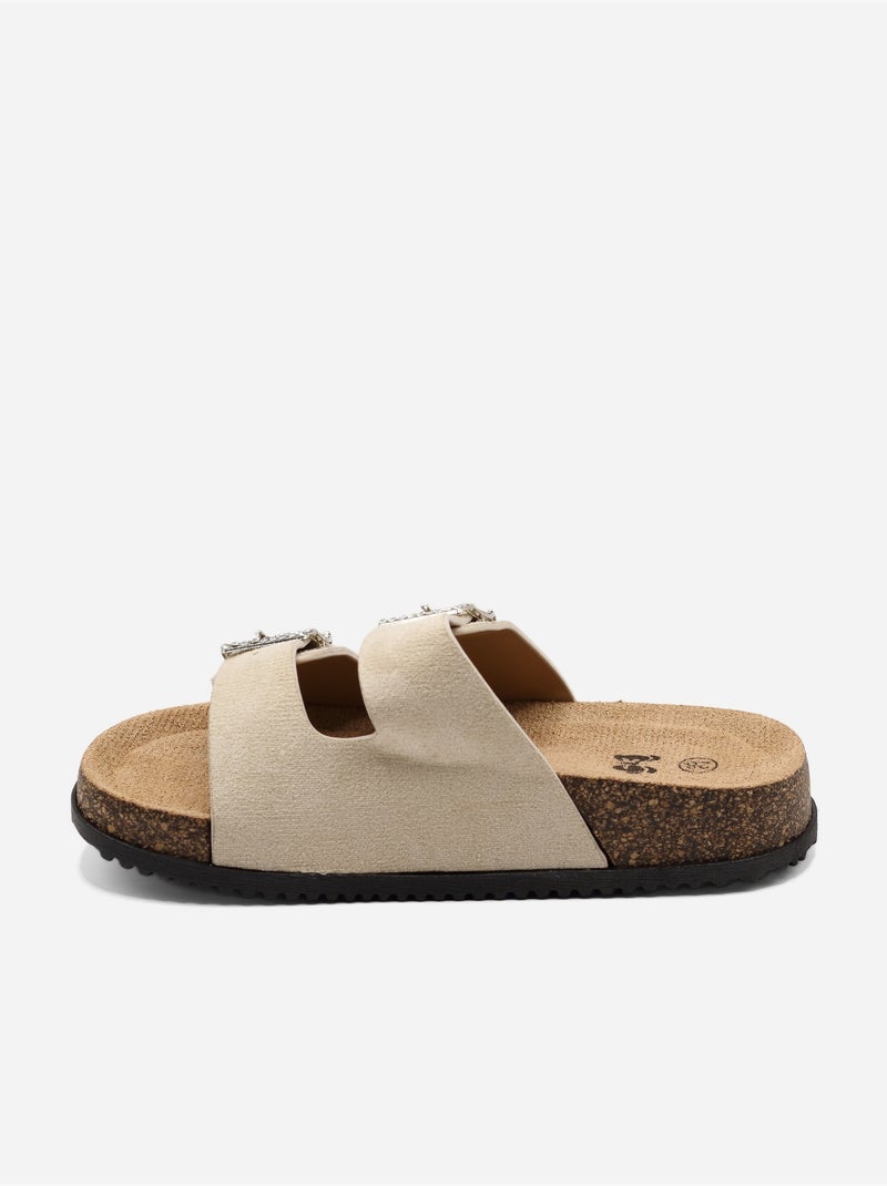 Muli cinturino incrociato Beige - Kiabi