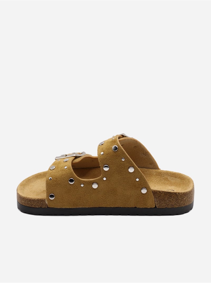 Muli cinturino incrociato Cammello - Kiabi