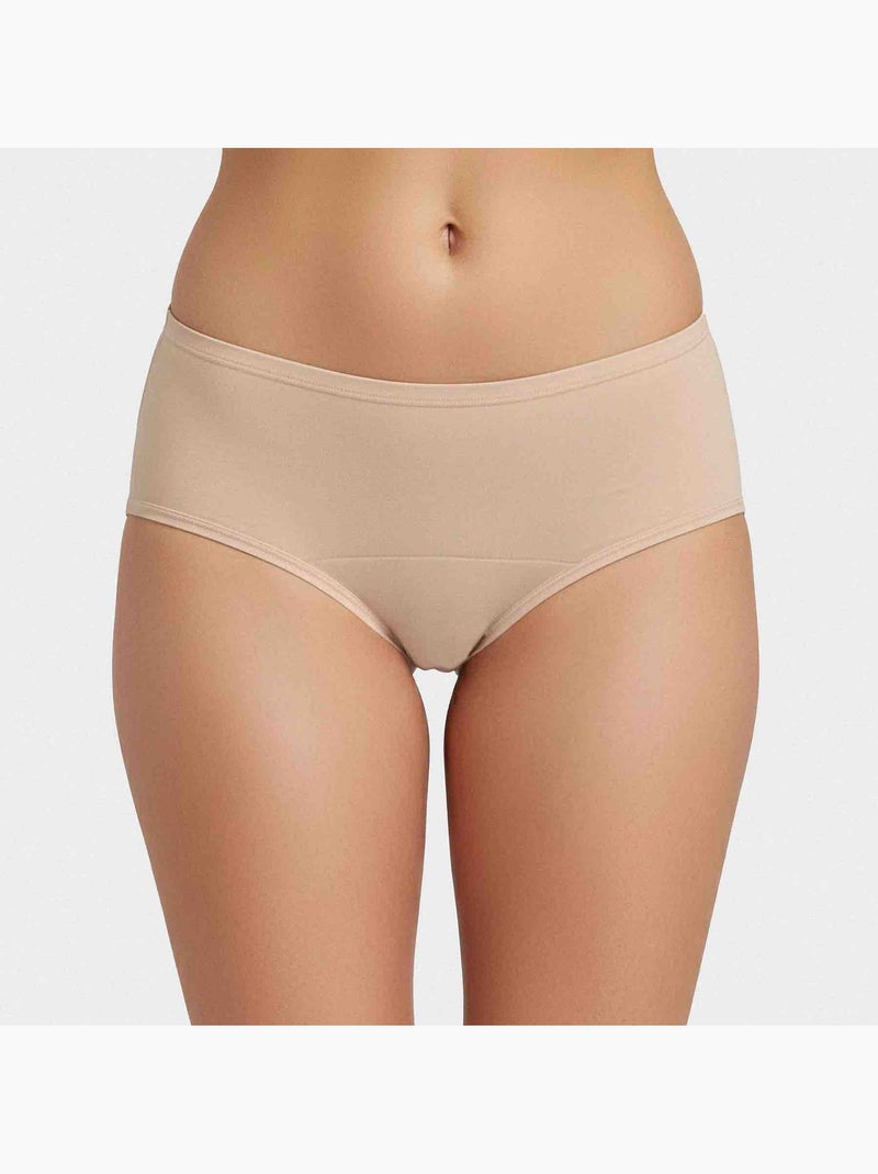 Mutandina assorbente vita alta cotone | impetus | impetus Beige - Kiabi