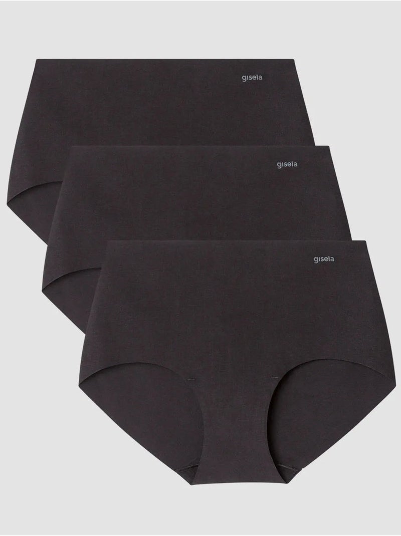 Mutandina midi tessuto cotone Nero - Kiabi