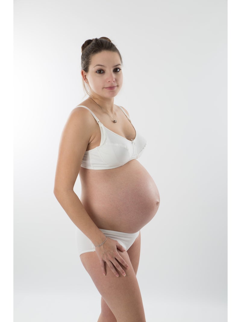 Mutandina per maternità BIO 'Bogema' Bianco sporco - Kiabi