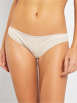 Mutandine cotone gallone pizzo - Kiabi