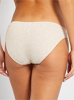 Mutandine cotone gallone pizzo - Kiabi