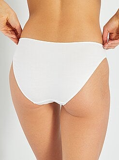 Mutandine cotone gallone pizzo - Kiabi