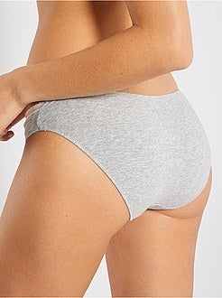 Mutandine cotone gallone pizzo - Kiabi