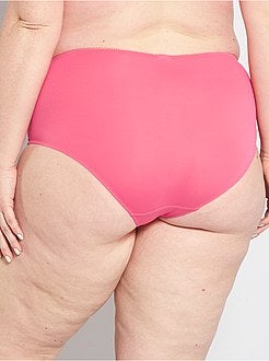 Taglie forti donna - Mutandine vita alta con pizzo - Kiabi