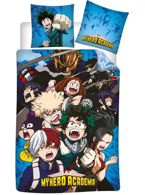 My Hero Academia, Completo Letto Bambino Stampato Reversibile 100% Cotone - Kiabi My Hero Academia, Completo Letto Bambino Stampato Reversibile 100% Cotone - Kiabi