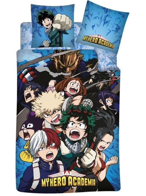 My Hero Academia, Set di Biancheria da Letto per Bambino 3 pezzi, Stampato Reversibile 100% Cotone - Kiabi My Hero Academia, Set di Biancheria da Letto per Bambino 3 pezzi, Stampato Reversibile 100% Cotone - Kiabi