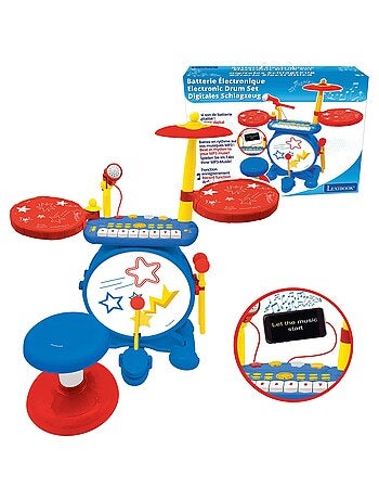 My Rock Band set completo di batteria elettronica luminosa con sedile