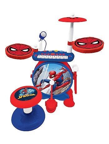 My Rock Band SpiderMan set completo di batteria elettronica luminosa con sedile